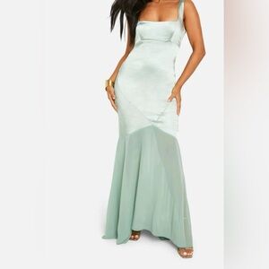 Sage Green Mermaid Gown